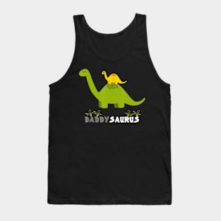 Daddysaurus Father Dinosaur Daddy Saurus Tank Top